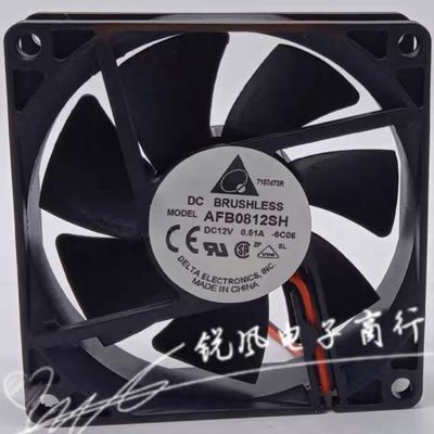 AFB0812SH 台达 12V 0.51A 8025 变频器大风量散热风扇8CM