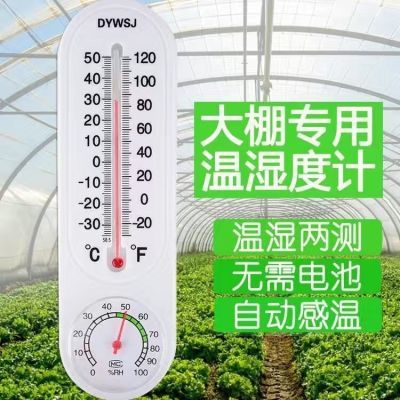 大棚温度计农业专用高精度种植养殖壁挂式温室大棚内用温湿度计