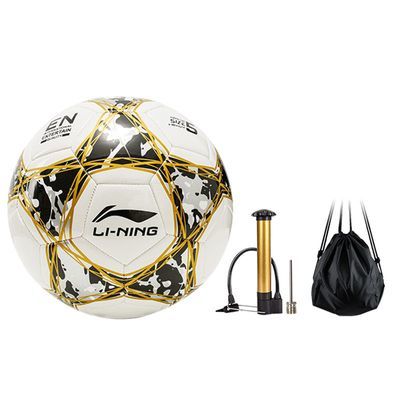 李宁 机缝工艺耐踢TPU材质比赛足球