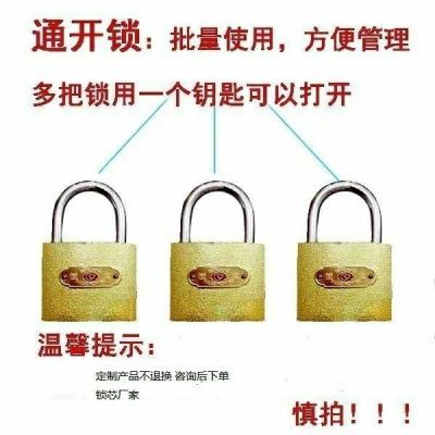 通开挂锁多钥匙通用型街门挂锁多用途仓库防护门通用钥匙老式挂锁