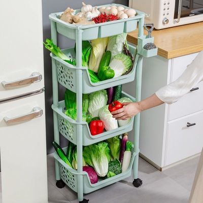 厨房置物架落地多层果蔬菜架用品菜篮子物储筐玩具收纳架家用大全