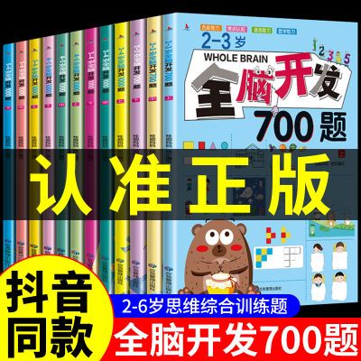 2-6岁儿童全脑开发1000题智力开左右脑幼儿园早教启蒙思维