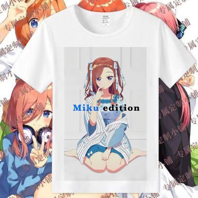 五等分的花嫁中野一花二乃三玖短袖t恤衫学生男女百搭休闲上衣短t