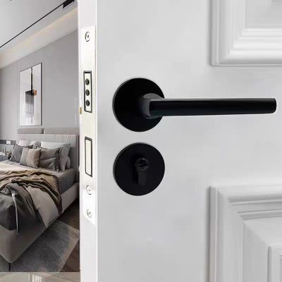 锁具分体锁美式磁吸静音锁通用卧室门锁门锁卧室通用型室内门锁