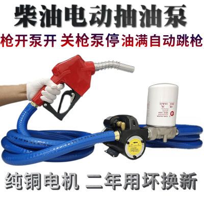 抽油泵柴油正反转12V24V220V自吸泵枪停泵停计量自封枪加油泵