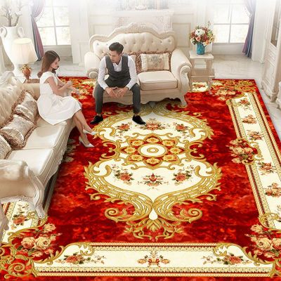 欧式客厅地毯沙发茶机垫美式家居地毯卧室床边满铺毯家用门垫