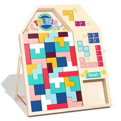 俄罗斯大方块积木拼图儿童益智力开发3-4岁以上男孩女孩拼装玩具