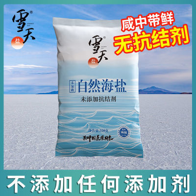 【零添加】雪天未加碘自然海盐食用盐无抗结剂家用天然海盐320g