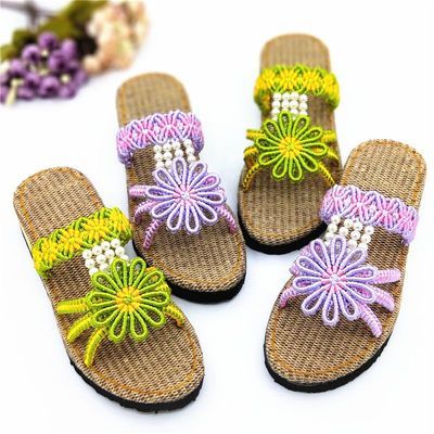 鞋子手工编织拖鞋全套diy夏季细跟运动包头网红超软凉拖鞋年轻