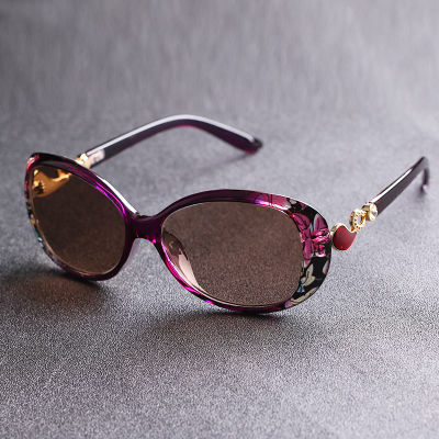水晶眼镜女纯天然石头镜时尚款太阳镜中老年妈妈正品高档养眼墨镜