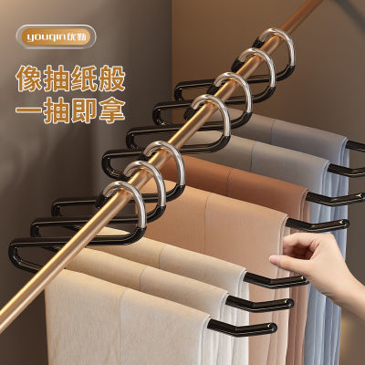 鹅型裤架家用无痕防滑裤夹衣架衣柜内置裤挂架收纳挂裤子