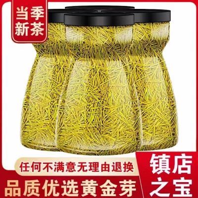 新款黄金芽茶叶2024新茶明前春茶小嫩芽正宗高山黄嫩芽罐装多