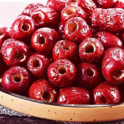 【净重2斤】新货无核灰枣去核软枣若羌红枣空心无壳无核红枣零食