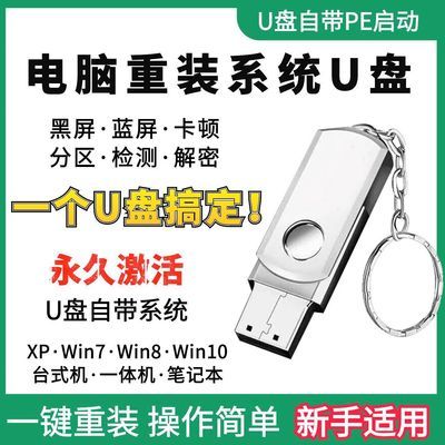 专业版正版电脑重装系统u盘pe一键装机win7旗舰版系统优盘xp