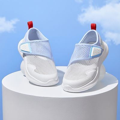 卡特兔童鞋驱蚊鞋2024夏款儿童运动凉鞋网面鞋透气防滑女童鞋