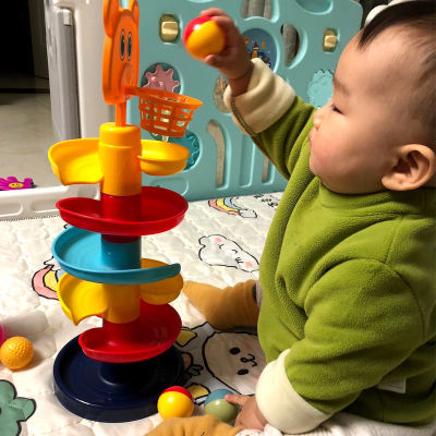 宝宝益智投篮婴儿趣味早教滚滚球滑球塔轨道转转乐婴儿玩具0-3岁