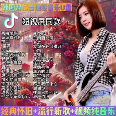 2024智仁电吉他轻音乐重低音车载u盘音乐经典怀旧纯音乐高音质mp3