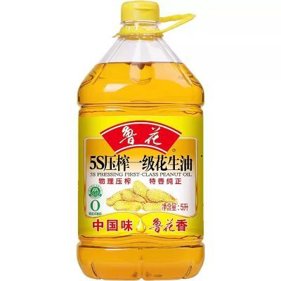 【24年7月份】鲁花5S压榨一级5L花生油食用油正品家用家用