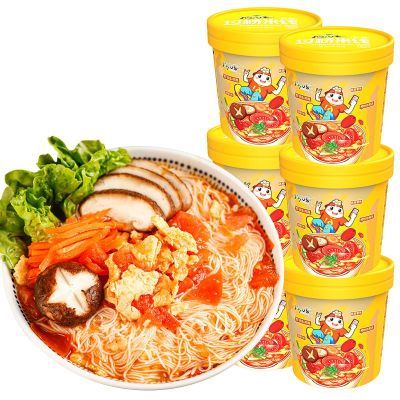 稻花香过桥米线速食冲泡云南米线粉丝番茄鸡蛋即食泡面方便面桶装