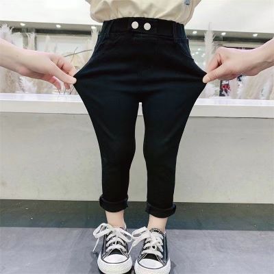 女童裤子加绒2024秋冬新款小中大童弹力铅笔裤儿童打底裤外穿长裤
