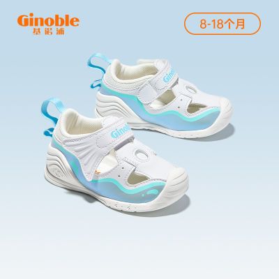 基诺浦机能鞋2023夏关键鞋婴儿宝宝步前凉鞋海洋系列宝宝鞋G