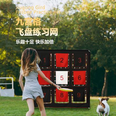 抛月者飞盘九宫格户外训练网九宫格飞盘团建拓展飞盘游戏道具掷准
