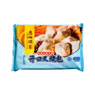 利口福开口叉烧包45g6个港式早茶点心速冻早餐包子方便速食面