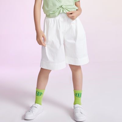 青蛙王子童装夏季女中大童梭织中裤FF0221166