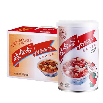 【立减5】娃哈哈桂圆莲子八宝粥280g*12罐整箱代餐食品营养细腻