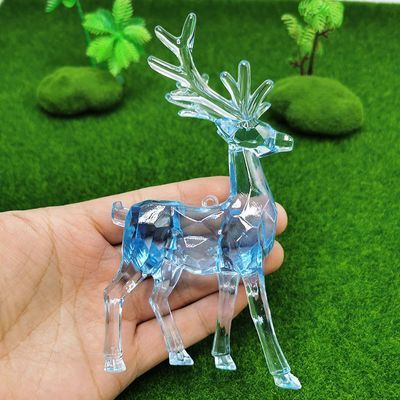 大号亚克力水晶摆件抓机水晶可爱小鹿动物摆件孩子生日节日礼物
