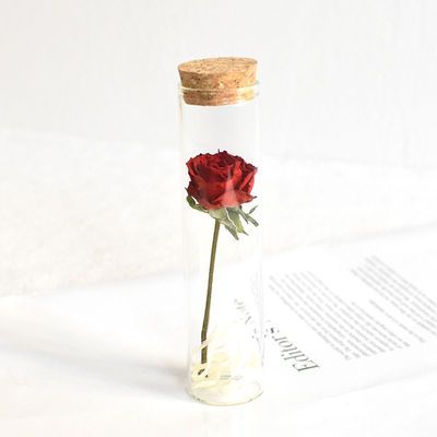 玫瑰干花成品学生版低价花束520送女生玫瑰花试管花母亲节礼物