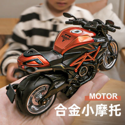 摩托车玩具男孩仿真合金机车模型赛车儿童回力玩具车手办小摆件