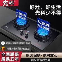 先科燃气灶双灶家用双九腔猛火灶嵌入式天然气液化气台式煤气灶