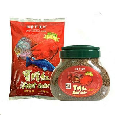 宝赠红鱼食血鹦鹉增红台湾海丰宝增红饲料1公斤袋装桶装