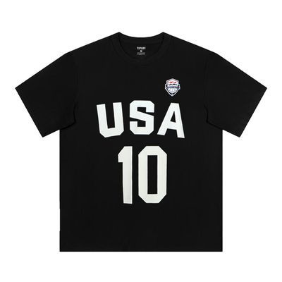 TIP-OFF美国USA国家队篮球训练比赛服美式宽松速干投篮服短袖T恤