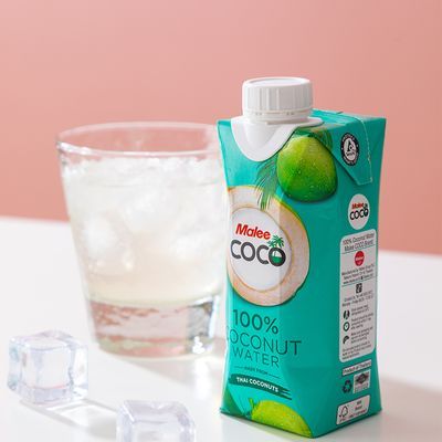 Malee椰子水泰国原箱进口NFC玛丽100%无添加原味330ml*12瓶