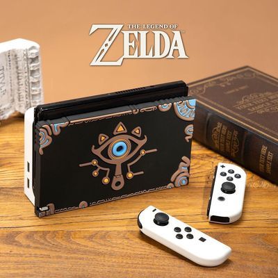 任天堂switch oled塞尔达传说王国之泪ns充电底座配件 硅胶保护套