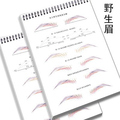 初学者纹绣野生眉临摹本画眉型练习册眉形线条眉教学本新手画眉毛