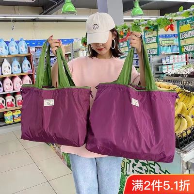 买菜包折叠购物袋手提包手拎外出耐用便携购物袋可折叠高档帆布包