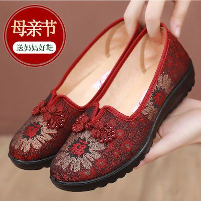 老北京布鞋女春季老年人母亲节妈妈防滑软底舒适平底婆婆奶奶单鞋