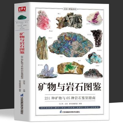 矿物与岩石完全图鉴正版231种矿物与65种岩石鉴别指南自然科学书