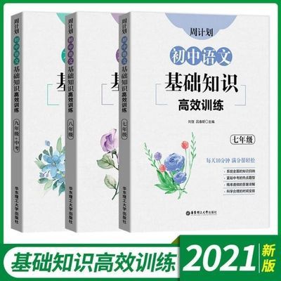 2021版周计划初中语文基础知识高效训练七八九年级中考通用练