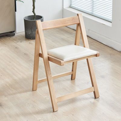 实木折叠餐椅带靠背家用小户型小凳现代简约麻将椅户外便携椅子