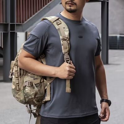 夏季速干短袖体桖男教官户外运动圆领战术T恤透气体能服新款