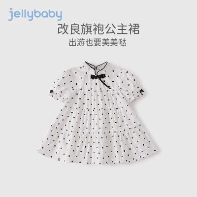 jellybaby女童连衣裙古装中童裙子夏装2024年新款8