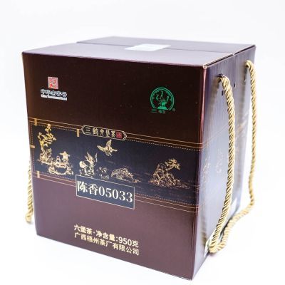 【新品】三鹤六堡茶陈香05033紧压950g礼盒装广西梧州茶厂