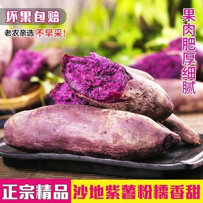 【正宗】沙地紫薯新鲜批发整箱蜜薯糖心超甜地瓜红薯番薯2/5/10斤