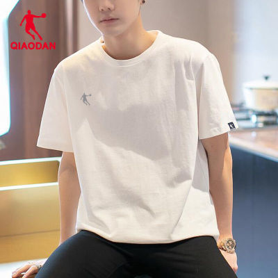 中国乔丹t恤男夏季宽松短袖运动休闲圆领透气男装上衣速干运动服