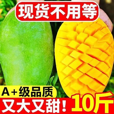 【爆甜】越南进口大青芒果玉芒新鲜现摘水果整箱批发非菠萝蜜榴莲