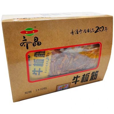 齐晶牛板筋15g盒装独立小包装香辣板筋办公室休闲小零食特产